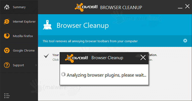 Avast Böngésző Szkenner