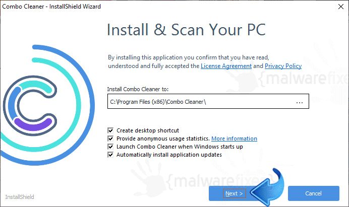 combo cleaner antivirus scam?