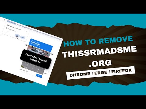Thissrmadsme.org - How to Stop Its Pop-up Ads
