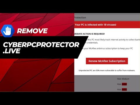 Remove Cyberpcprotector.live Fake McAfee Scan