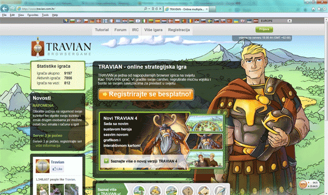 Screenshot of TravianGame