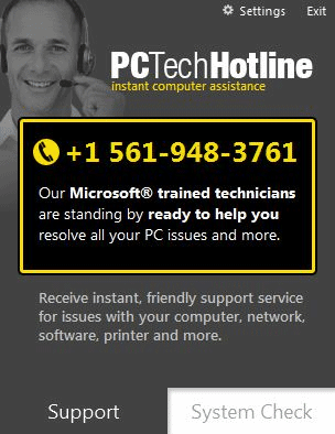 Screenshot of PC Tech Hotline