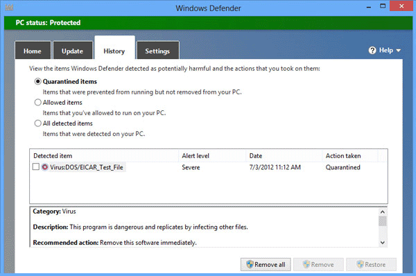 microsoft defender online scan