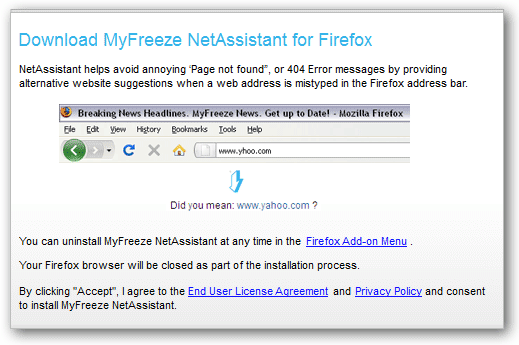 Image of MyFreeze NetAssistant