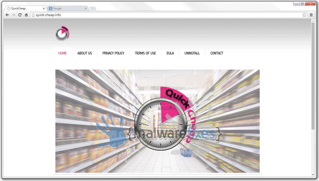 Image of QuickCheap website