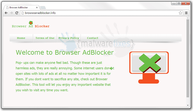 Image of Browser AdBlocker website