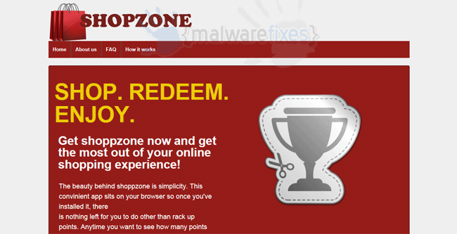 Image of Shopzone website