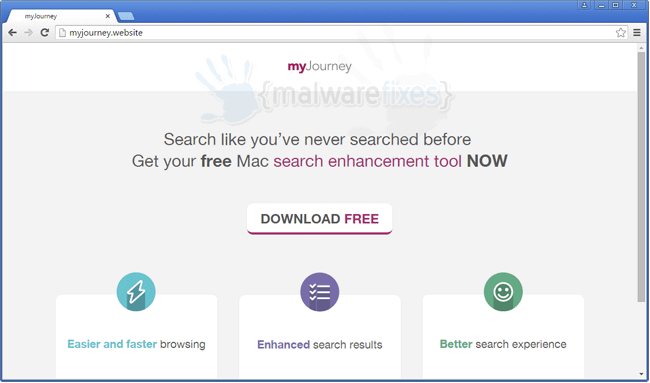 Screenshot of MyJourney website