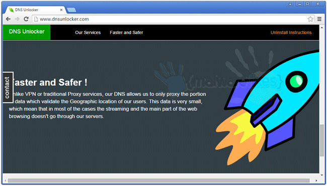 Screenshot of DNS Unlocker