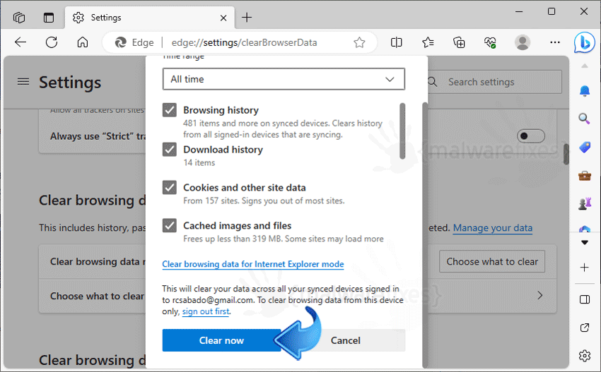 Remove Fake Warning from Microsoft Edge - MalwareFixes