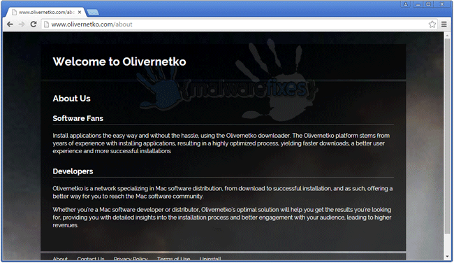 Screenshot of Olivernetko