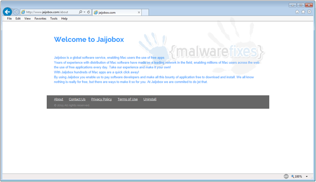 Screenshot of Jaijobox website