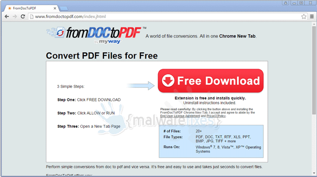 Screenshot of FromDocToPDF