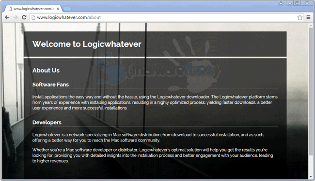 Screenshot of Logicwhatever website