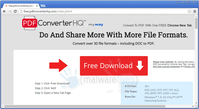 Screenshot of PDFConverterHQ