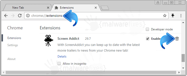 Screen Addict Chrome Extension