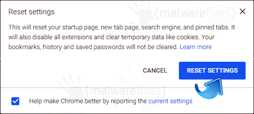 Google Chrome Reset