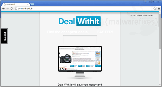 Screenshot of DealWithIt website