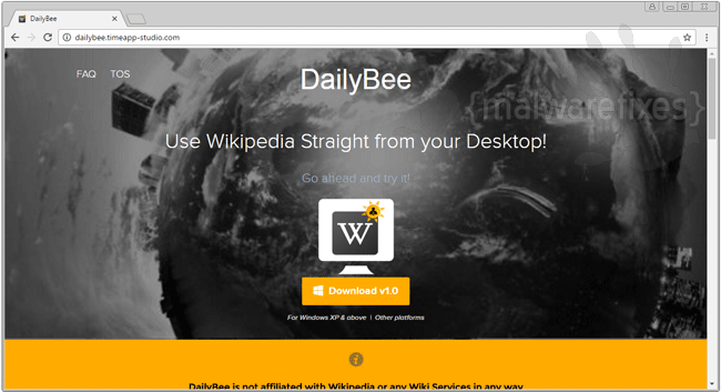 Screenshot of Daily Bee Ads