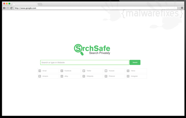 Screenshot of SrchSafe