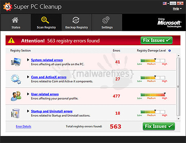 Screenshot of Super PC Cleanup