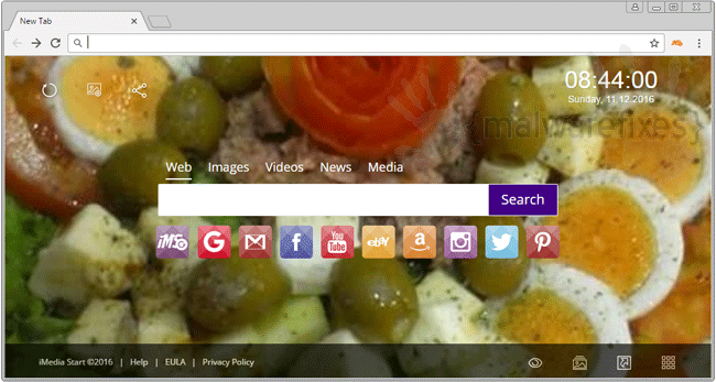 Screenshot of iMedia Start