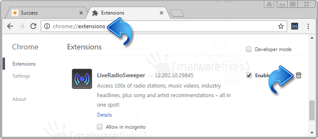 LiveRadioSweeper Chrome Extension