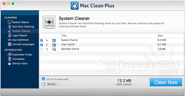 sustem cleaner mac