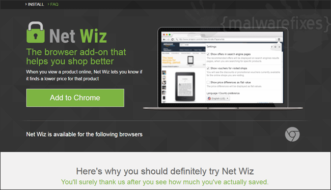 Screenshot of Net Wiz