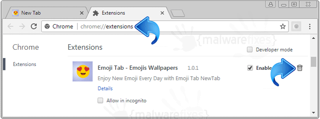 Emoji Tab Chrome Extension