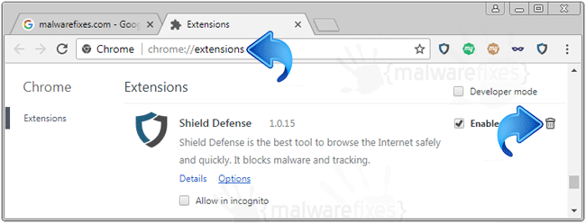 Shield Defense Chrome Extension