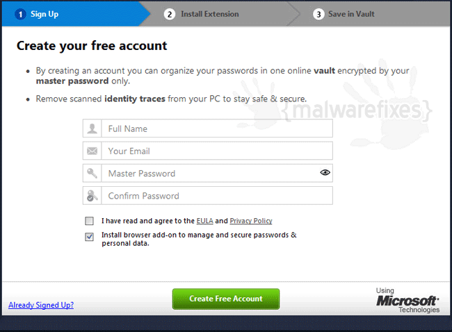 Advanced Password Manager Account