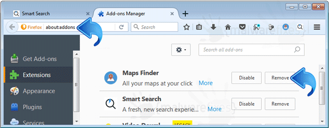 Search.hfastmapfinder.com Firefox Extension