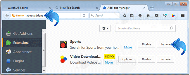 Watch All Sports Firefox Extension