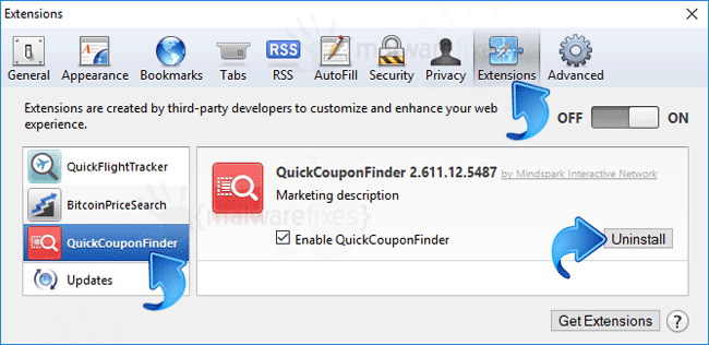 QuickCouponFinder Safari Extension