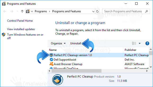 Add-Remove Perfect PC Cleanup