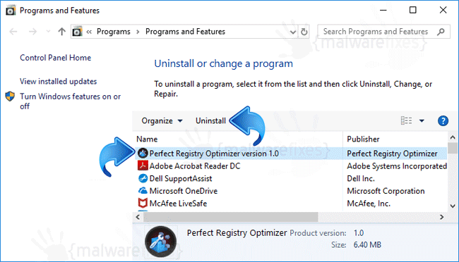 Add-Remove Perfect Registry Optimizer