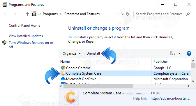 Add-remove Complete System Care