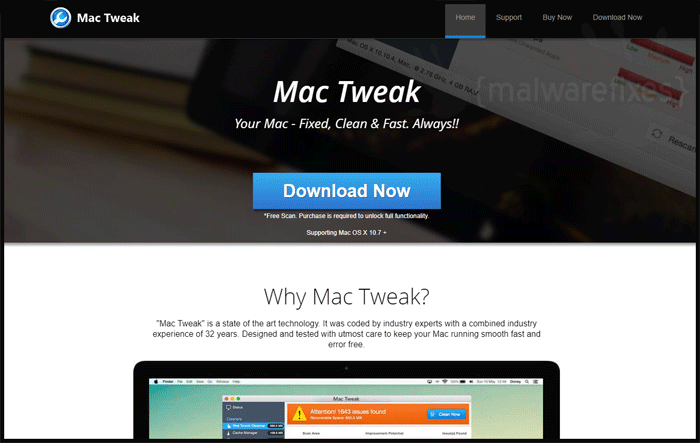 Image of Mac Tweak website