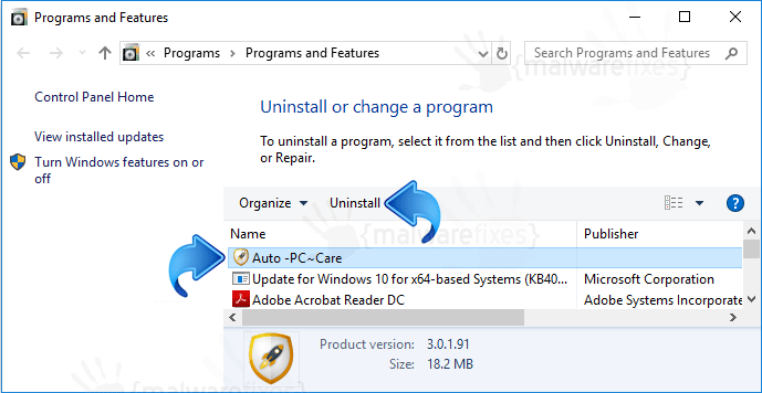 Add-Remove Auto PC Care