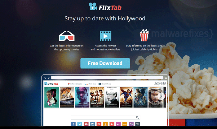 Screenshot of FlixTab