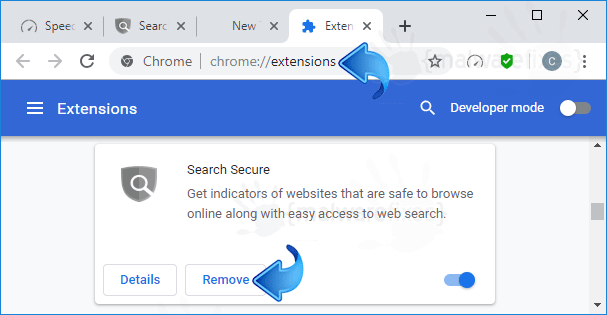 Search Secure Chrome Extension