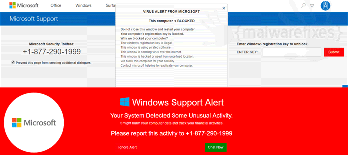 Windows Support Alert