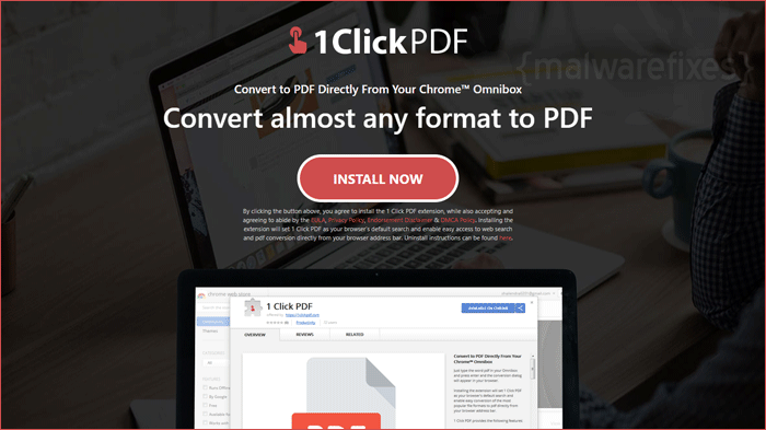 Image of 1 Click PDF website