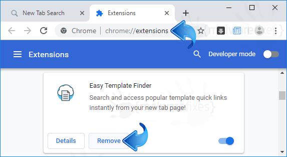 Easy Template Finder Chrome Extension