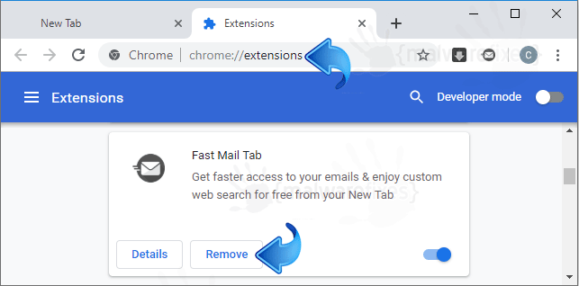 Fast Mail Tab Chrome Extension