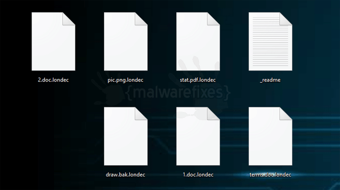 Image of Londec encrypted files