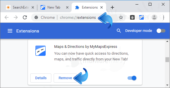 MyMapsExpress Chrome Extension