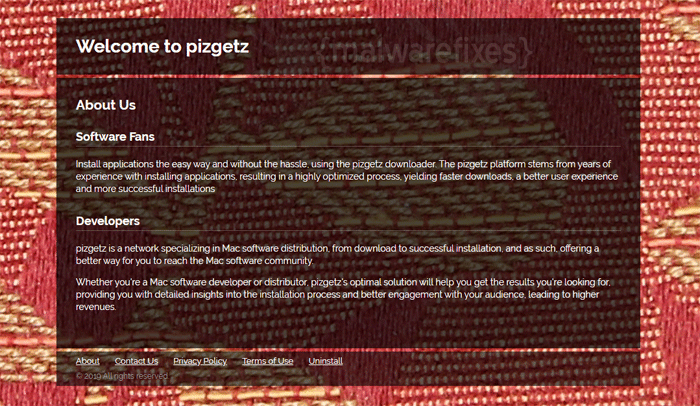 Pizgetz Adware