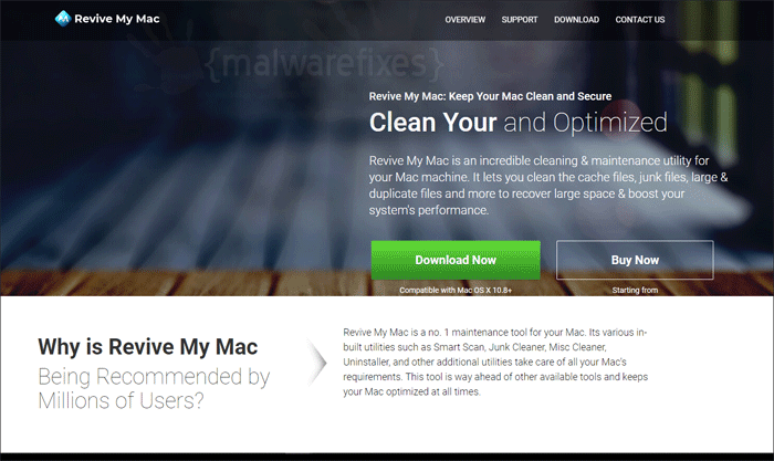 Image of Revive My Mac download page